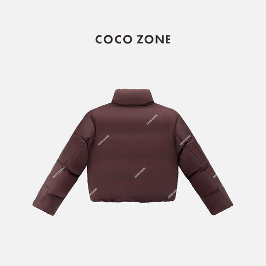 COCO ZONE 时尚纯色气质立领鹅绒服简约保暖上衣CC2C1633 商品图1