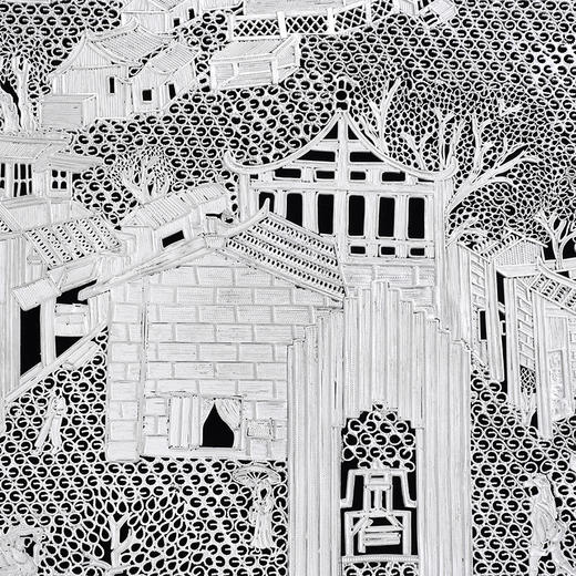 子佩集S999银手工银花丝【宽窄芙蓉花丝盘】大师工坊原创设计【KZFRHSP】2409 商品图5