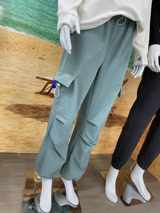 松植屋防泼水工装裤男女同款 春秋款防泼水裤子登山运动休闲裤  膝盖立体捏褶，修饰腿型，巨显瘦！ 商品图3