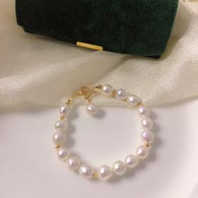 7DAYS复古爱心扣珍珠手链