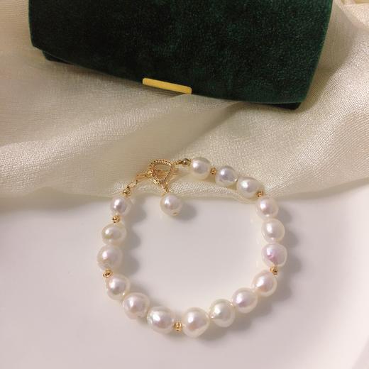 7DAYS复古爱心扣珍珠手链 商品图0