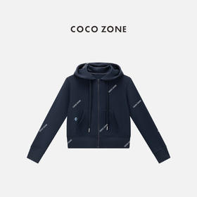 COCO ZONE 100棉秋季连帽外套百搭长袖上衣CC2C1534