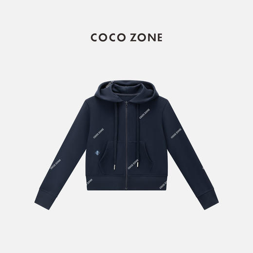 COCO ZONE 100棉秋季连帽外套百搭长袖上衣CC2C1534 商品图0