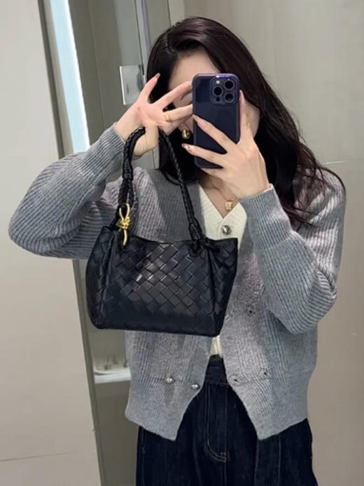 超厚双排扣针织开衫 商品图2