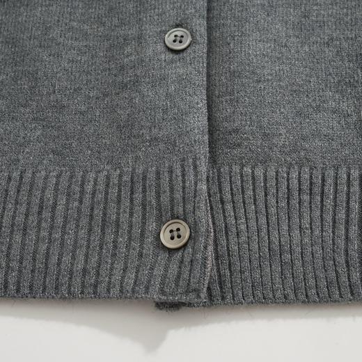 女款羊毛针织圆领开衫017 商品图2