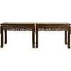 清中期 红木镶云石透雕拐子纹供桌（一对） 商品缩略图5