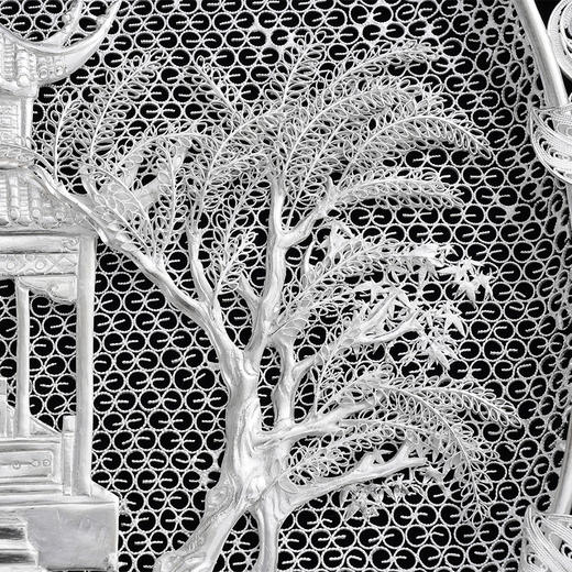 子佩集S999银纯手工制作【晚亭绮梦】花丝盘大师工坊原创设计【WTQMHSP】2409 商品图7