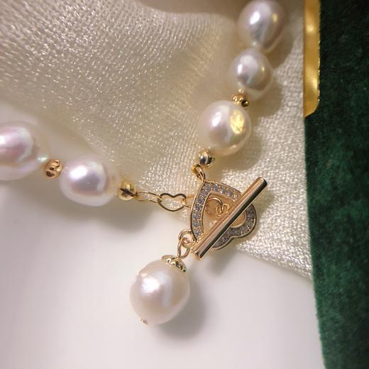 7DAYS复古爱心扣珍珠手链 商品图4