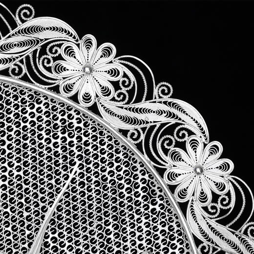 子佩集S999银纯手工制作【雅鸢凝露】花丝盘纯银摆件大师工坊原创设计【YYNLHSP】2409 商品图11