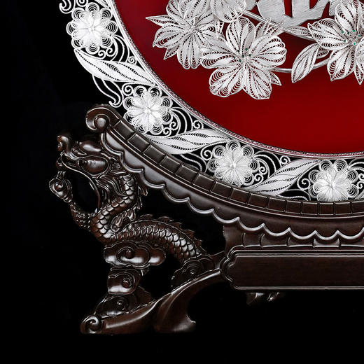 子佩集S999银纯手工制作【橘子洲头】花丝盘纯银摆件大师工坊原创设计【JZZTHSP】2409 商品图3