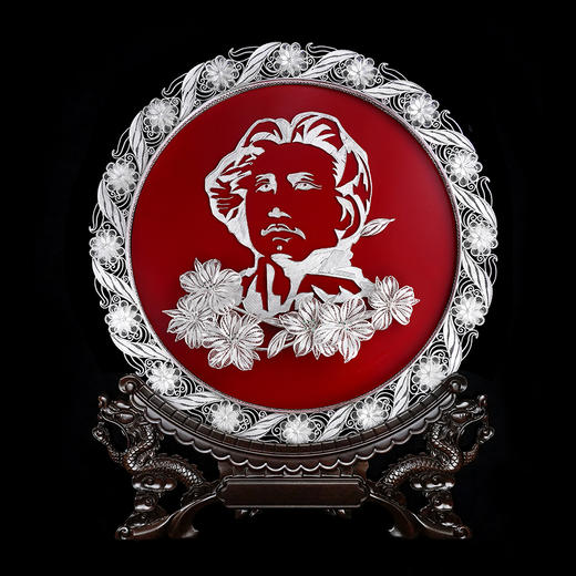 子佩集S999银纯手工制作【橘子洲头】花丝盘纯银摆件大师工坊原创设计【JZZTHSP】2409 商品图9