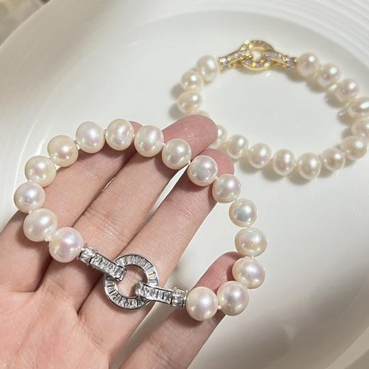 7DAYS O字扣珍珠素手链 商品图2