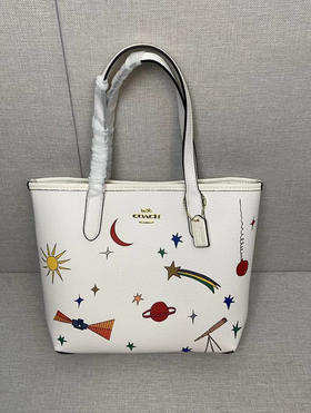 秋冬特惠💰430 Coach/蔻驰新款CU987新品女包Small city tote 新款的遨游太空系列