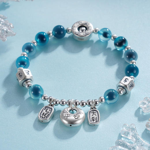 子佩集S999银【吉祥止止】手串【SC000689】纯银糖心玛瑙手链手链2405 商品图5