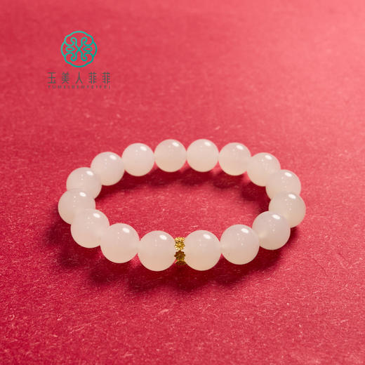 和田玉单圈-小花圆环圆珠 商品图0