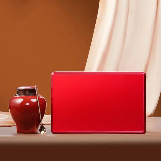 见喜【红.实木烤漆 .螺丝口小单瓷+1茶勺】135元1套.整箱12套 商品图2