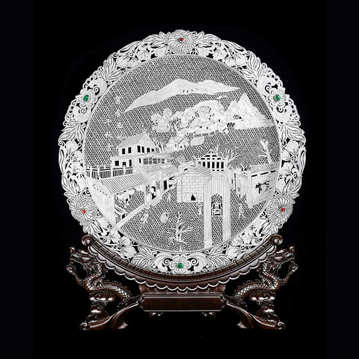 子佩集S999银手工银花丝【宽窄芙蓉花丝盘】大师工坊原创设计【KZFRHSP】2409 商品图8