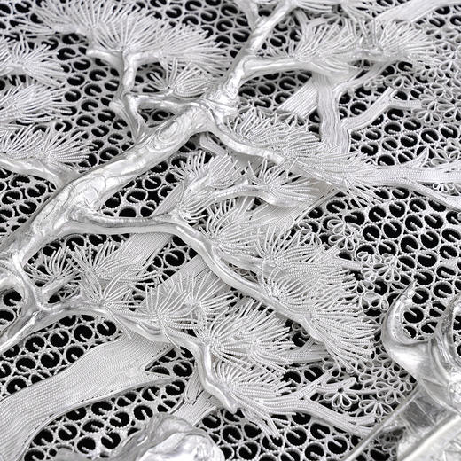 子佩集S999银纯手工制作【晚亭绮梦】花丝盘大师工坊原创设计【WTQMHSP】2409 商品图13