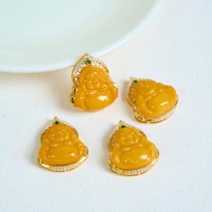 DS925蜜蜡吊坠-全包背光佛公22*23 商品图0