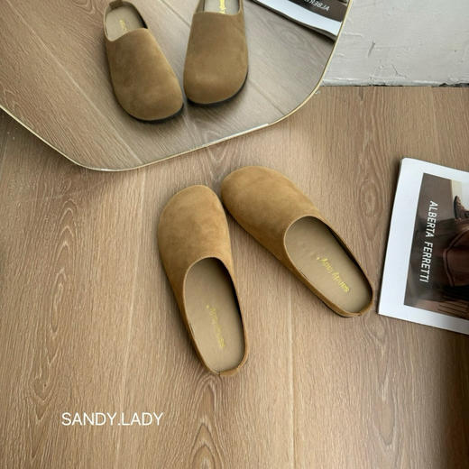 sandy.lady🇰🇷 复古Row风·勃肯系列 ¥55包邮👍这该死的松弛感❗   ✅牛皮绒➕牛筋底的材质，脚感无敌  ✅可以穿到地老天荒的经典款 商品图2