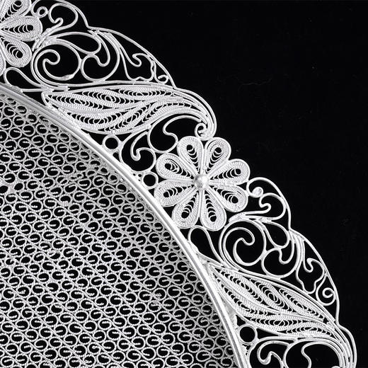 子佩集S999银纯手工制作【清竹瑞鸟】花丝盘纯银摆件大师工坊原创设计【QZRNHSP】2409 商品图6