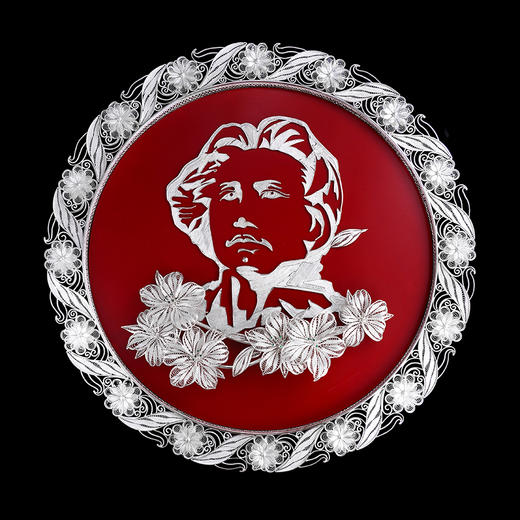 子佩集S999银纯手工制作【橘子洲头】花丝盘纯银摆件大师工坊原创设计【JZZTHSP】2409 商品图1