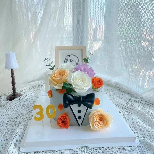 男士领带鲜花蛋糕 商品图0