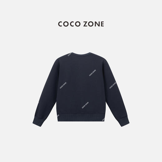 COCO ZONE 设计感字母长袖卫衣简约休闲圆领上衣CC2C1521 商品图1