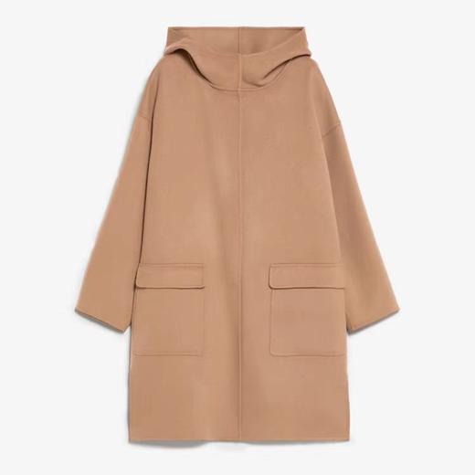 【MAX*ARA原版】时尚连帽年轻款！100骆驼绒大衣外套女LTR240120 商品图0