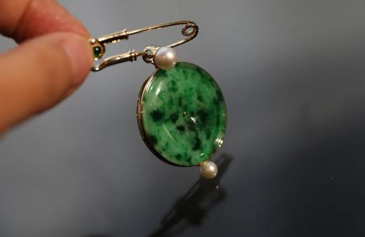 满月 | 珍珠花青挂坠 商品图1