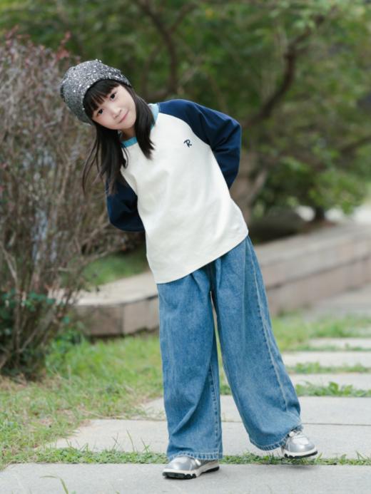 ✨✨RUNRUNGO【飞松】插肩袖韩版打底衫：🔥新配色+撞色插肩袖设计，🔥好穿颜值超高，😜全部自然亲和无感水印设计， 好看又好穿 商品图5