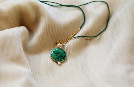 满月 | 珍珠花青挂坠 商品图4