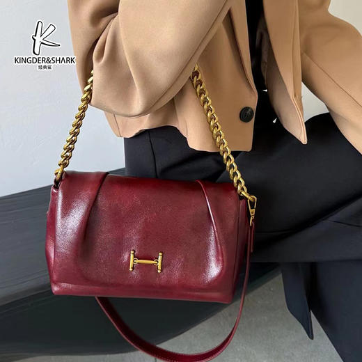 经典鲨2024年秋季新款时尚简约单肩斜挎包KGB37-D361731 商品图0