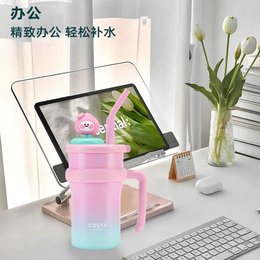 【代发】COSTA 巨无霸2.0小号保温杯高颜值学生吸管直饮杯子900ml 商品图2
