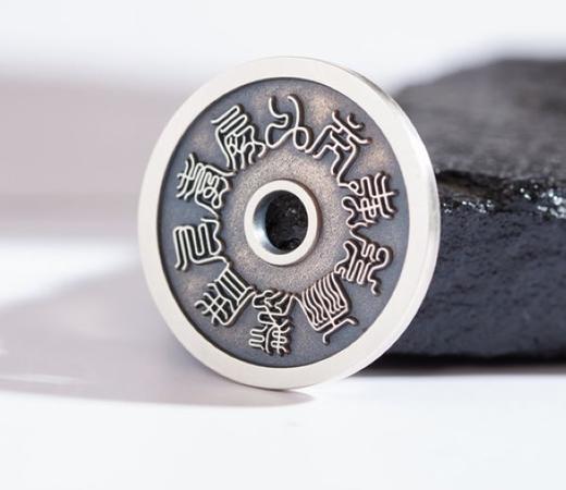 矩德泉坊 纯银手作  十字天经背八卦（3厘米版）QY401010798 商品图4