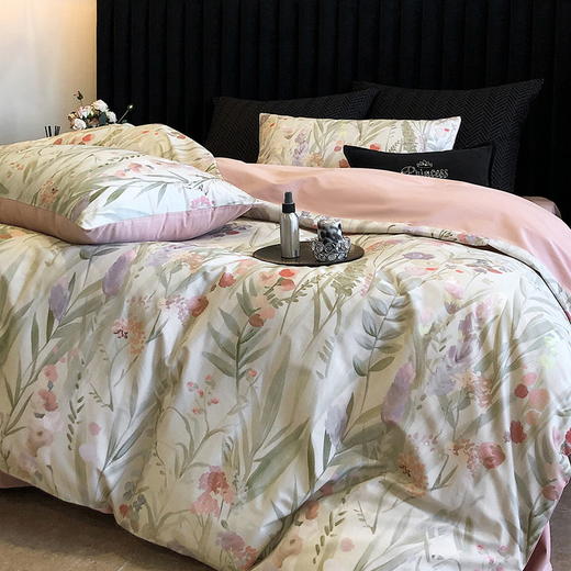 顶柔全棉磨毛印花四件套 -TJ1563 商品图0