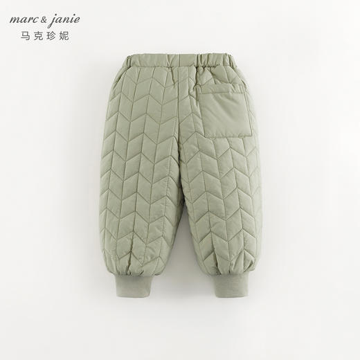 [校服神器]马克珍妮男童时尚麦穗绗缝束脚棉裤儿童裤子冬装241332 商品图2