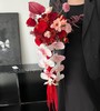 红色系瀑布手捧花 商品缩略图0