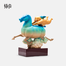稀奇艺术瞿广慈《马化腾-千里江山》设计师版现代中式生肖摆件