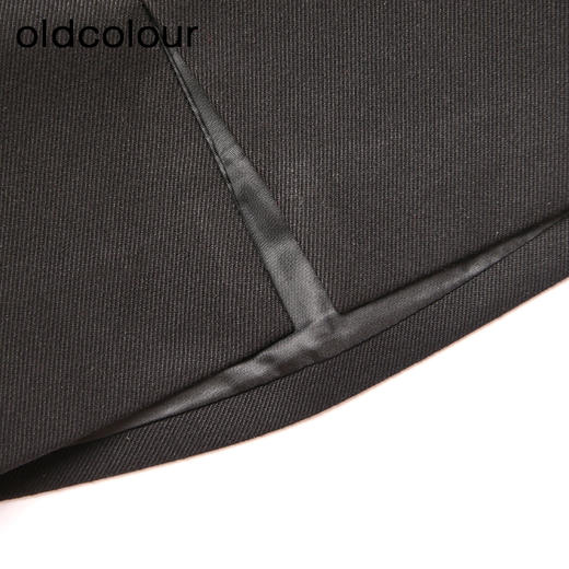oldcolour黑色春秋款气质减龄小个子设计感短裙女DN33061524 商品图4
