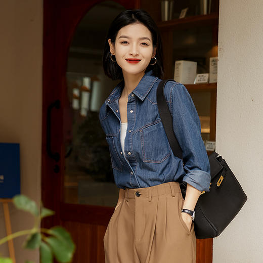 Avann【蓝岛之恋】牛仔衬衫 商品图3