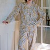 秋日碎花 秋新款纯棉磨毛睡衣套装/睡裙 轻保暖家居服 Soft微棉绒 商品缩略图3