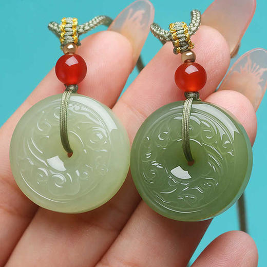 【经典】祥云平安扣和田玉吊坠 商品图2