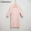 oldcolour春秋款粉色减龄气质百搭中长款风衣外套女DN13043108 商品缩略图0