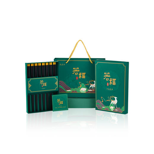 共禾京品X敦煌艺匠坊联名 | 箸福耐高温合金筷子8双礼盒套装 商品图1