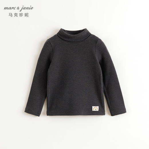 【科技发热】马克珍妮女童高领打底衫冬装 儿童保暖长袖T恤241552 商品图1