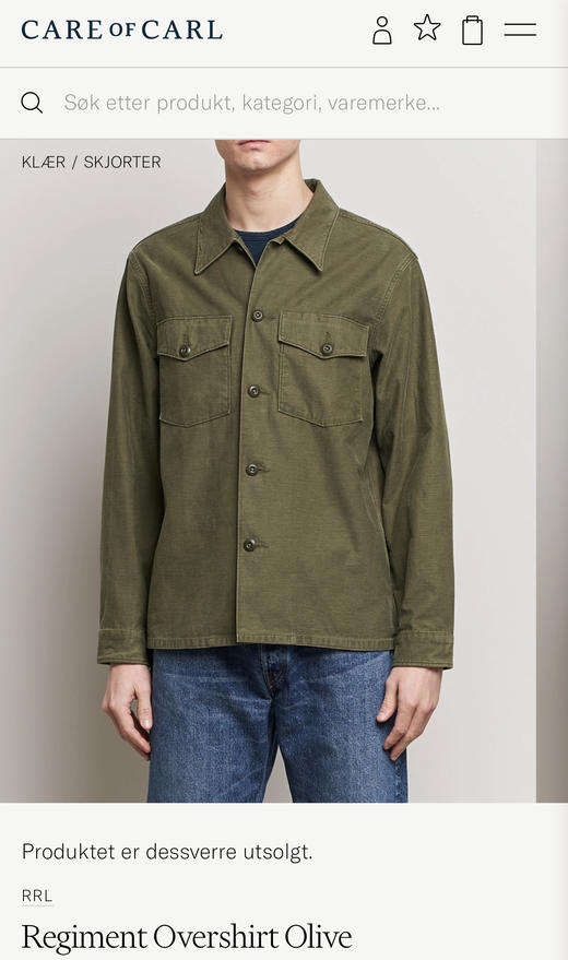 R.R.L 复古军风 衬衫式宽松夹克外套  WT746 商品图2