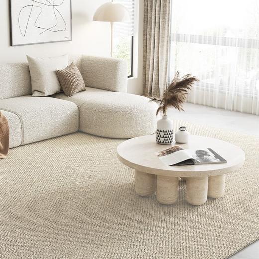 【纯色冥想】金蝉菠萝圈肌理羊毛混纺地毯 商品图4