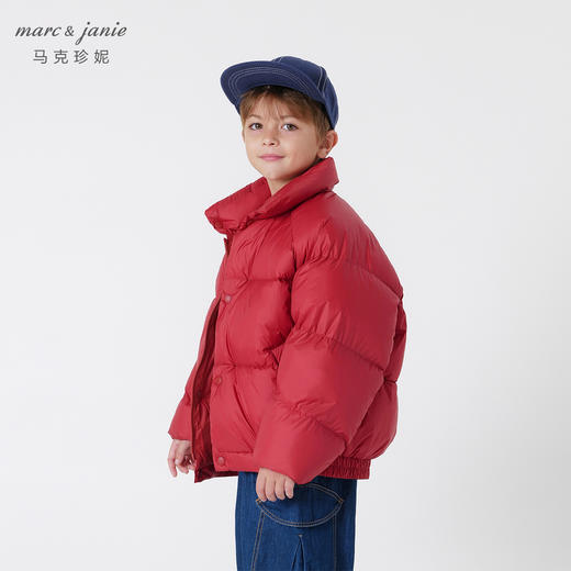 【三防】马克珍妮男女童美式校园加厚保暖羽绒服儿童冬款240913 商品图1
