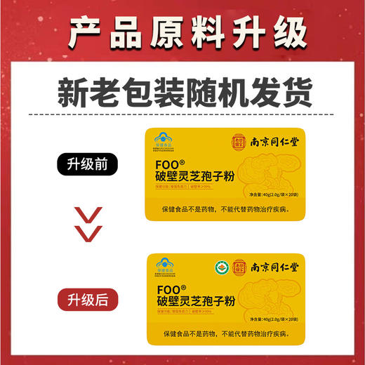 【买3送1】南京同仁堂樂家老舖 破壁灵芝孢子粉长白山孢子粉  送长辈 送亲朋 2g*20袋/盒 商品图6